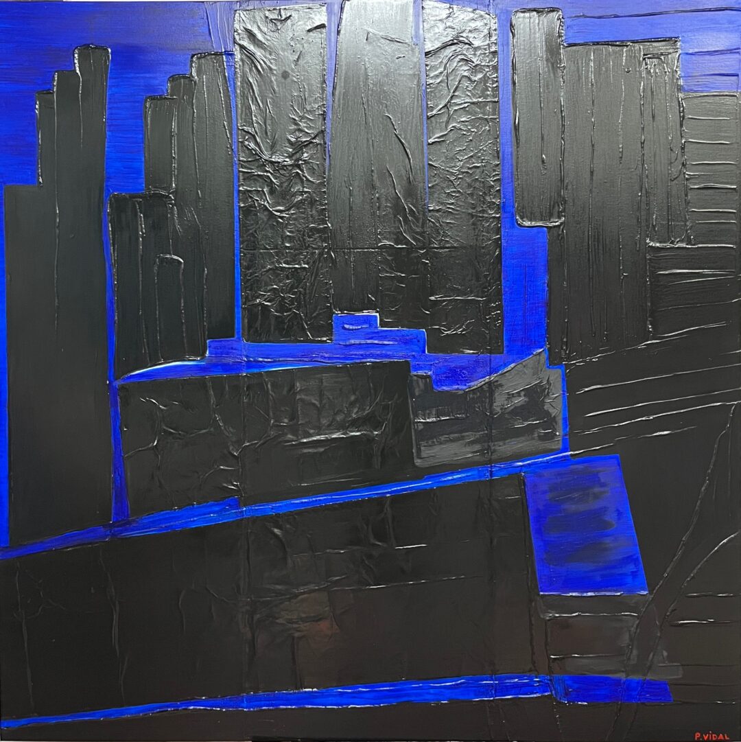 Dialogue en bleu, noir et lumière